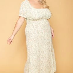 Hesperus Plus Size Marguerite Floral Dress - Mint New Arrivals