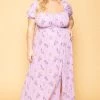 Hesperus Plus Size Marguerite Floral Dress - Lavender