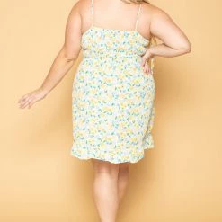 Hesperus New Arrivals Plus Size Poppy Floral Dress- White 11 Hesperus New Arrivals Plus Size Poppy Floral Dress- White