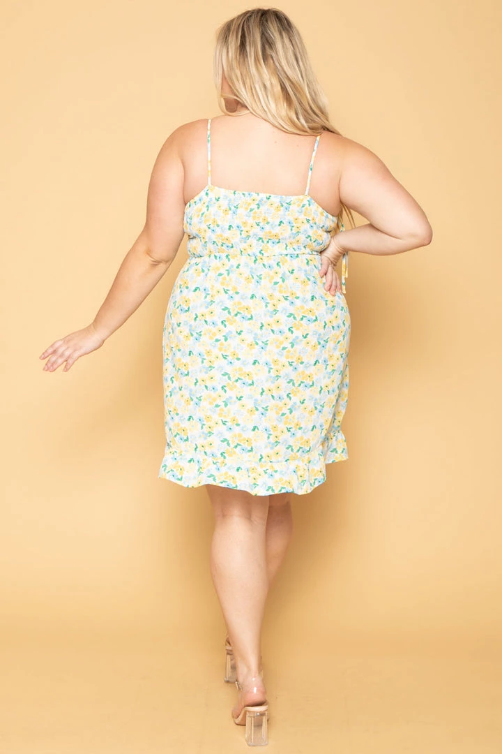 Hesperus New Arrivals Plus Size Poppy Floral Dress- White 7 Hesperus New Arrivals Plus Size Poppy Floral Dress- White