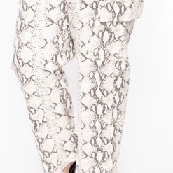 HIGHLIGHT Sale Plus Size Lark Snake Pants- Off White