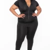 Highlight Plus Size Formula Hooded Lounge Jumper - Black