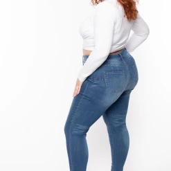 Highlight Tops Plus Size Cropped Top And Topper Set - White