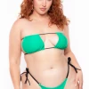 KINDKINIS LLC Plus Size Kindkinis String 2 Pc Set - Green Swimwear 2 KINDKINIS LLC Plus Size Kindkinis String 2 Pc Set - Green Swimwear