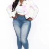 Legend Jean Outerwear Plus Size Skye Denim Jacket - Multi