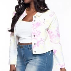 Legend Jean Outerwear Plus Size Skye Denim Jacket - Multi