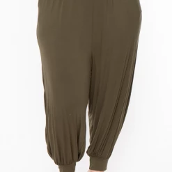 Libian Plus Size Harlow Pants- Olive Sale