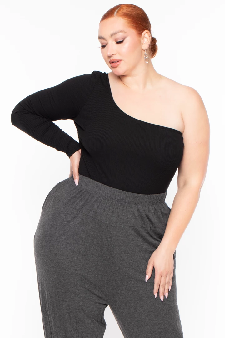 Libian Plus Size Harlow Pants- Gray 4 Libian Plus Size Harlow Pants- Gray