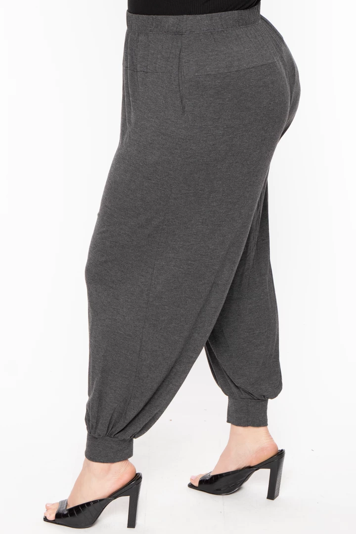 Libian Plus Size Harlow Pants- Gray 6 Libian Plus Size Harlow Pants- Gray