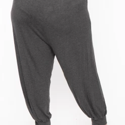 Libian Plus Size Harlow Pants- Gray 11 Libian Plus Size Harlow Pants- Gray