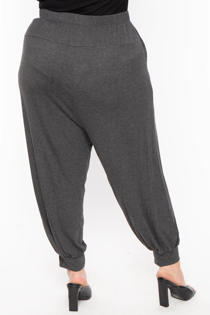 Libian Plus Size Harlow Pants- Gray 7 Libian Plus Size Harlow Pants- Gray