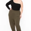 Libian Plus Size Harlow Pants- Olive Sale