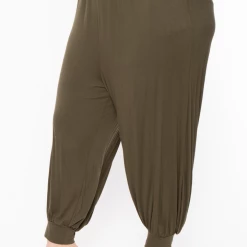 Libian Plus Size Harlow Pants- Olive Sale