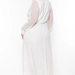 Ricarica Bridal Options Plus Size Greta Chiffon Maxi Dress - Ivory