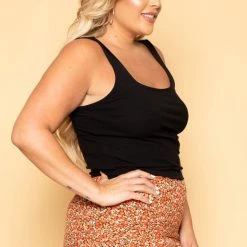 Sky Plus Plus Size Floral Maxi Skirt - Orange New Arrivals
