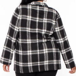 Sky Plus Outerwear Plus Size Amber Winter Coat- Black