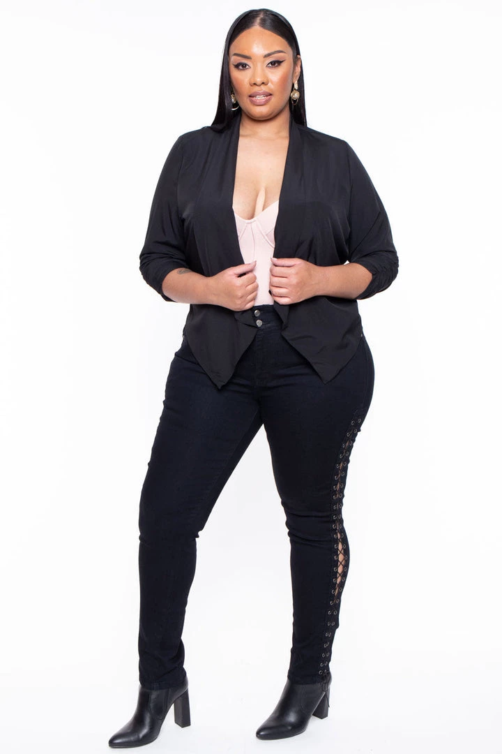 Sky Plus Plus Size Kalila Blazer - Black 5 Sky Plus Plus Size Kalila Blazer - Black