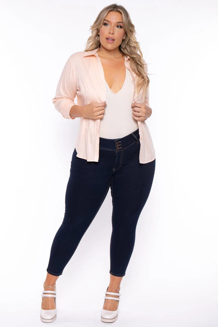 Sky Plus Plus Size Boss Babe Top - Peach 7 Sky Plus Plus Size Boss Babe Top - Peach
