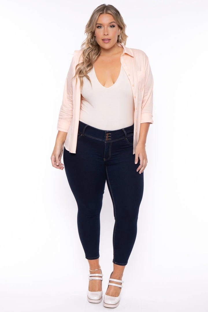 Sky Plus Plus Size Boss Babe Top - Peach 3 Sky Plus Plus Size Boss Babe Top - Peach