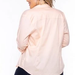 Sky Plus Plus Size Boss Babe Top - Peach 13 Sky Plus Plus Size Boss Babe Top - Peach