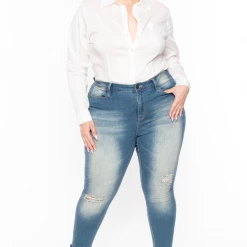 Sky Plus Tops Plus Size Boss Babe Top - White 10 Sky Plus Tops Plus Size Boss Babe Top - White