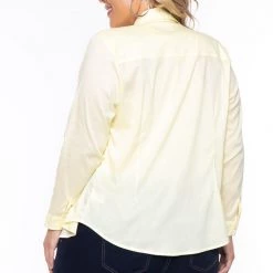 Sky Plus Tops Plus Size Boss Babe Top - Yellow