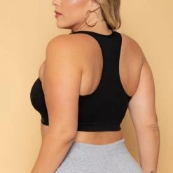 Smile Intimates Plus Size Flex Sports Bra 2 Pack- Black/Grey New Arrivals