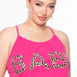 Smile Lingerie Plus Size Lara Babe Pajama Set - Pink