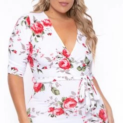 SOLID Plus Size Rosie Ruffle Dress - Ivory