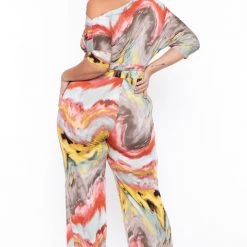 SOLID Party Jumpsuilts Plus Size Jania Abstract Jumpsuit - Mustard 11 SOLID Party Jumpsuilts Plus Size Jania Abstract Jumpsuit - Mustard