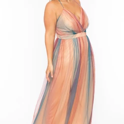 SYMPHONY Back In Stock Plus Size Avianna Maxi Glitter Dress - Blush