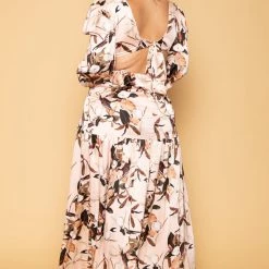 The Sang Company New Arrivals Plus Size Magnolia Floral Maxi Dress - Mauve 11 The Sang Company New Arrivals Plus Size Magnolia Floral Maxi Dress - Mauve