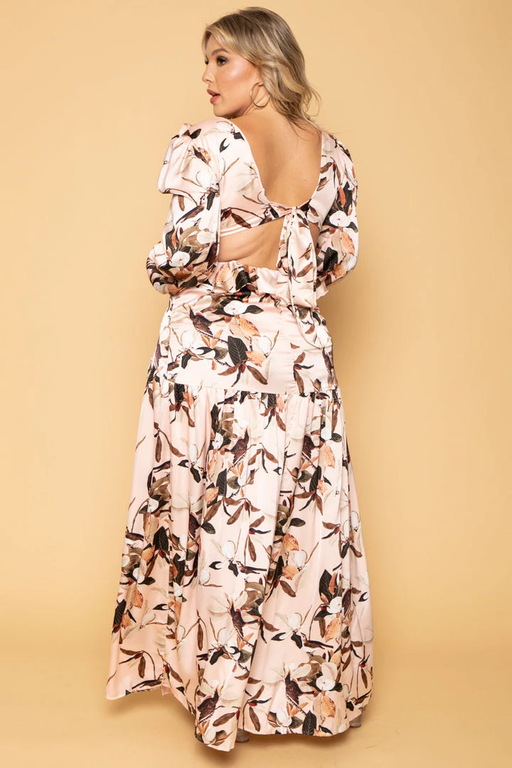 The Sang Company New Arrivals Plus Size Magnolia Floral Maxi Dress - Mauve 7 The Sang Company New Arrivals Plus Size Magnolia Floral Maxi Dress - Mauve