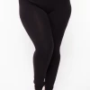 Uni Active Mopas Plus Size Stretch-Knit Leggings - Black 2 Uni Active Mopas Plus Size Stretch-Knit Leggings - Black