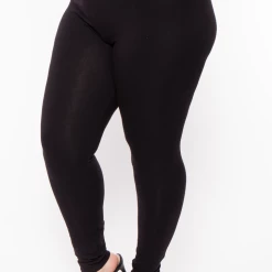 Uni Active Mopas Plus Size Stretch-Knit Leggings - Black