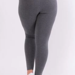 Uni Active Mopas Back In Stock Plus Size Stretch-Knit Leggings - Charcoal