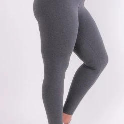 Uni Active Mopas Back In Stock Plus Size Stretch-Knit Leggings - Charcoal