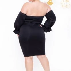 Va Va Voom Plus Size Elara Dress - Black 13 Va Va Voom Plus Size Elara Dress - Black