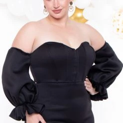 Va Va Voom Plus Size Elara Dress - Black 11 Va Va Voom Plus Size Elara Dress - Black