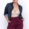 Wax Jean Plus Size Stretch Denim Jacket - Dark Wash Jeans