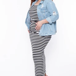 Wax Jean Plus Size Destroyed Denim Jacket - Light Wash Outerwear