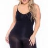 XIAMEN HEXININTERNATIONAL Plus Size Snatched Shapewear- Black