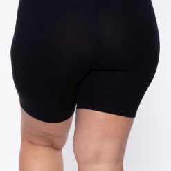 Zenana Plus Size Basic Biker Shorts - Black Bottoms