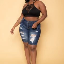 Zenana Back In Stock Plus Size Lace Trim Bralette - Black