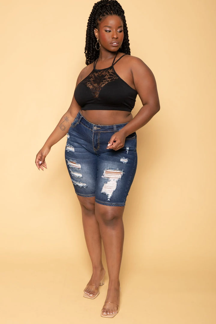 Zenana Back In Stock Plus Size Lace Trim Bralette - Black 4 Zenana Back In Stock Plus Size Lace Trim Bralette - Black