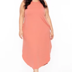 Zenana Plus Size Tank Maxi T-Shirt Dress - Ash Rose Dresses