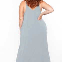 Zenana Dresses Plus Size Cami Strap Maxi Dress - Light Grey 9 Zenana Dresses Plus Size Cami Strap Maxi Dress - Light Grey