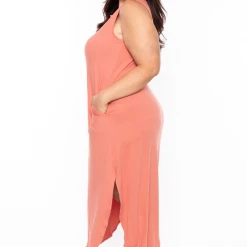 Zenana Plus Size Tank Maxi T-Shirt Dress - Ash Rose Dresses