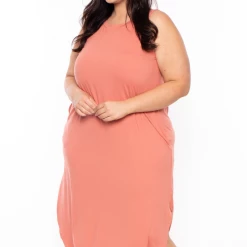 Zenana Plus Size Tank Maxi T-Shirt Dress - Ash Rose Dresses