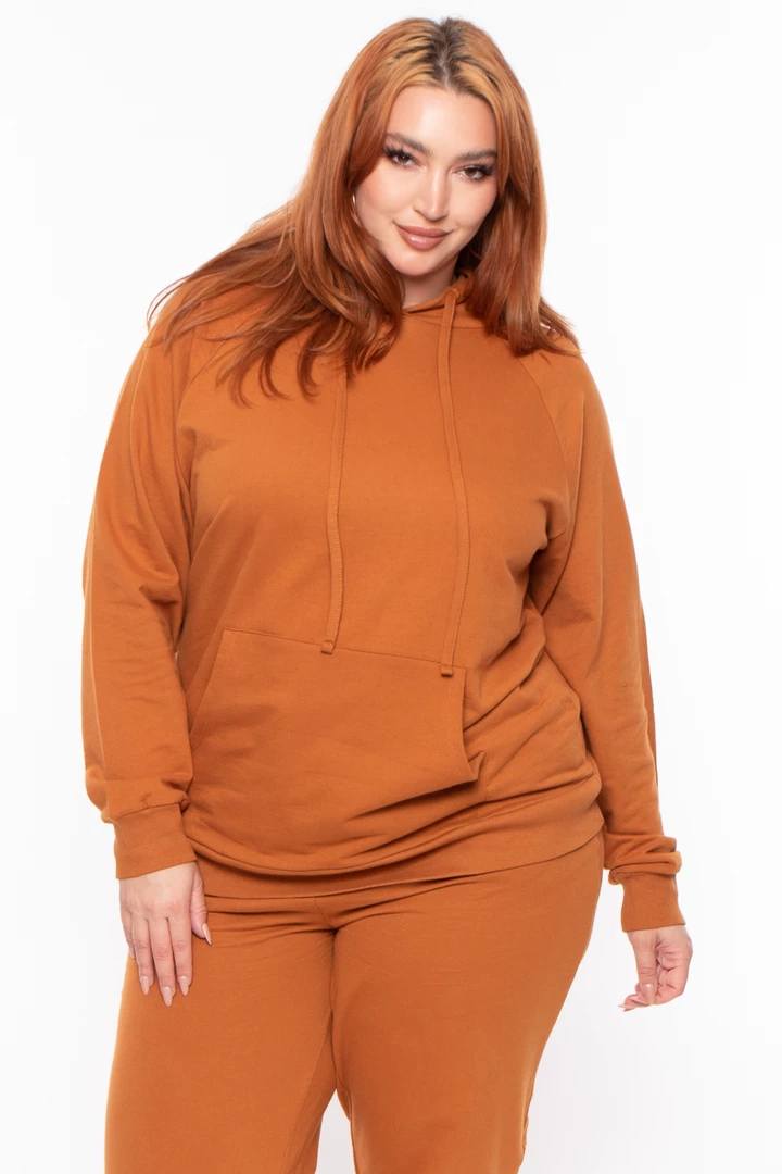 Zenana Matching Sets Plus Size Annie Cozy Hoodie Set - Rust 5 Zenana Matching Sets Plus Size Annie Cozy Hoodie Set - Rust